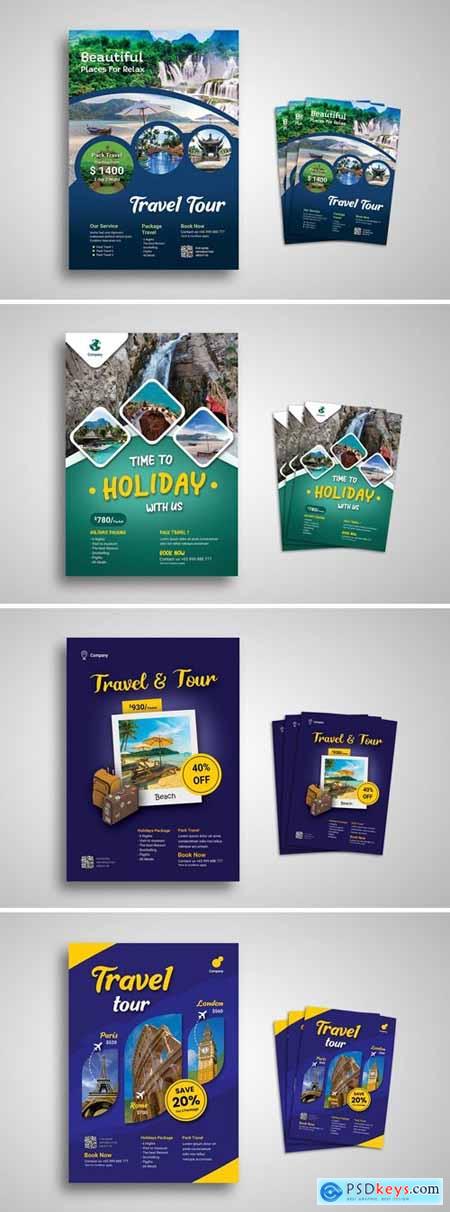 Travel and Tour Flyer Promo Template Bundle