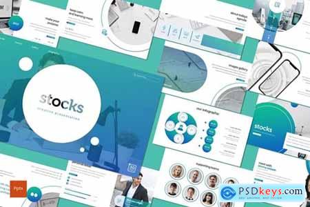 Stocks Powerpoint, Keynote and Google Slides Templates