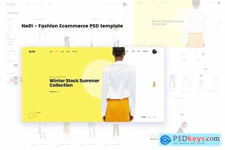 Ne01 - Fashion Ecommerce PSD template