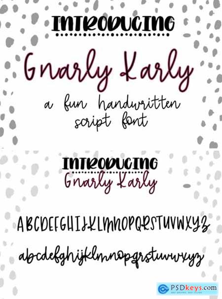 Gnarly Karly Font