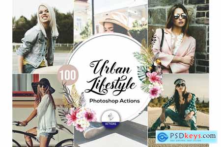100 Urban Lifestyle Photoshop Actions 3938010