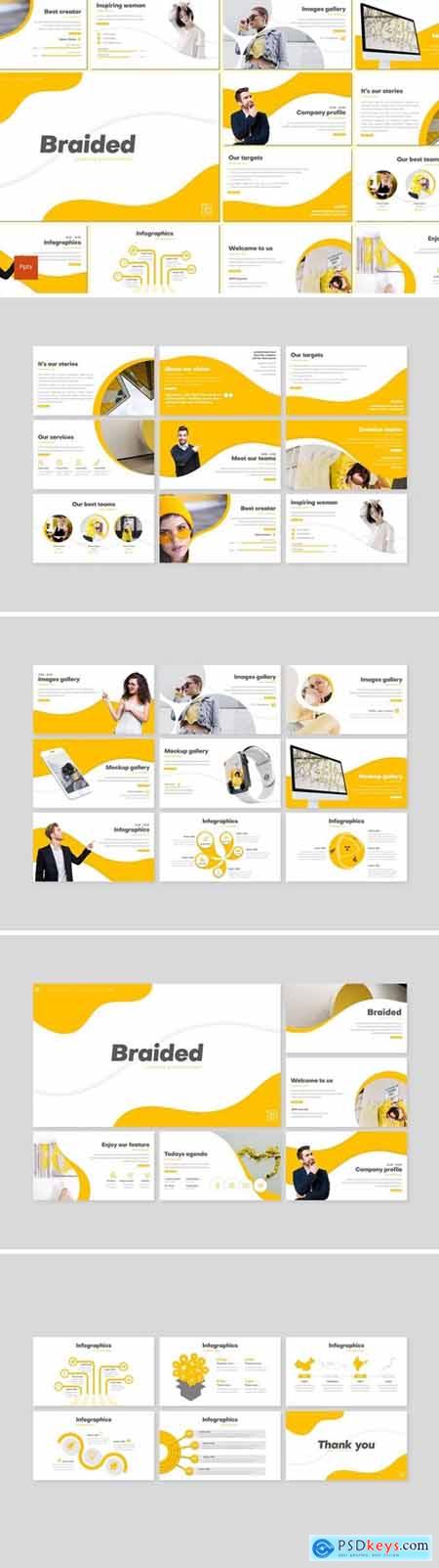 Braided Powerpoint, Keynote and Google Slides Templates
