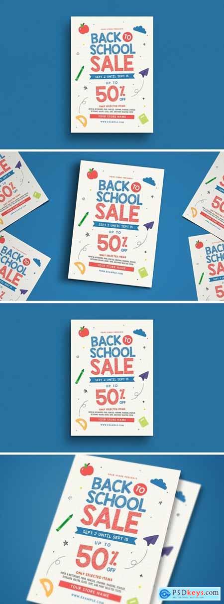 Back To School Sale Event Flyer
