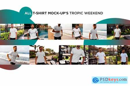 T-Shirt Mock-Up Tropic Weekend 3808013