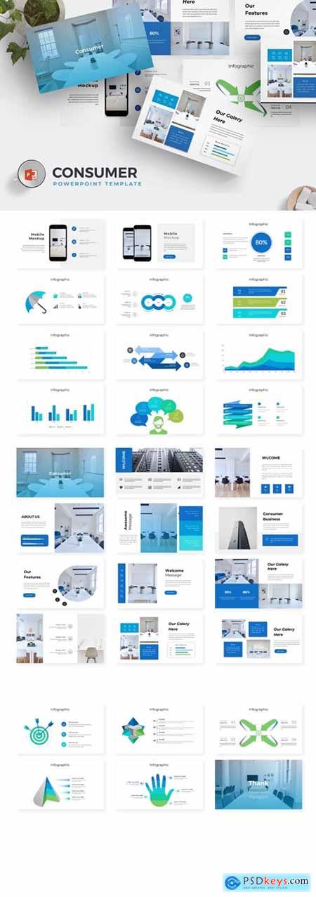 Consumer Powerpoint, Keynote and Google Slides Templates