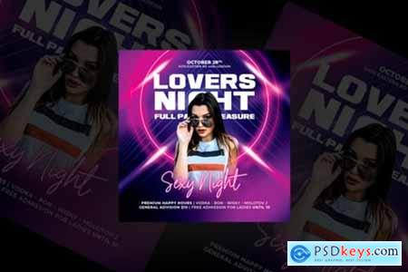 Lovers Night Party Flyer