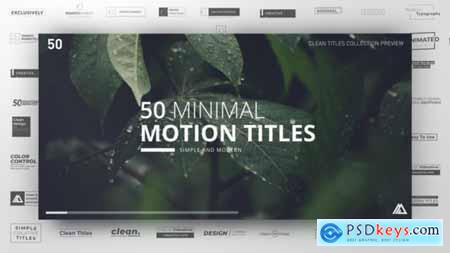 VideoHive Minimal Titles Collection 23272842