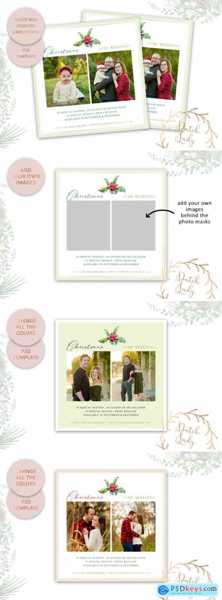 PSD Photo Session Card Template #49 1687034