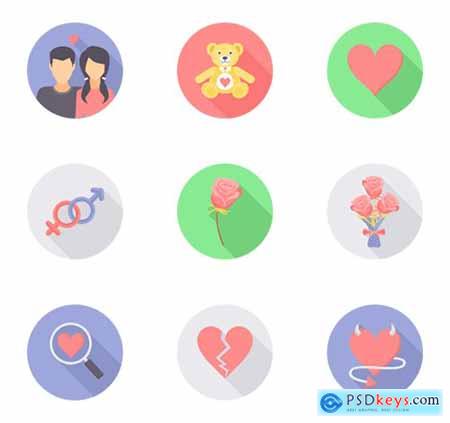 24 Valentine Day Icons