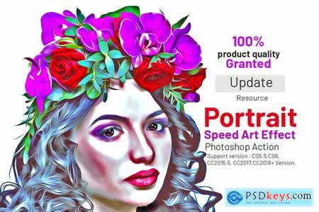 Portrait Speed Art Effect 3946675