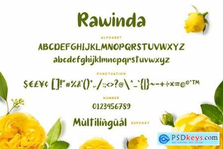 Rawinda - Handdrawn Font