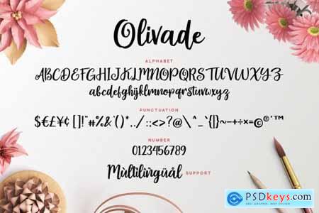 Olivade - Script Font