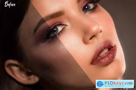18 Perfect Skin Photoshop Actions, ACR and LUT presets, skin retouch