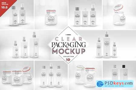 10 Clear Container Packaging Mockups 3991572