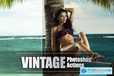 40 Vintage Photoshop Actions 3941798