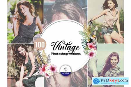 90 Vintage Lifestyle Photoshop Actions 3941902