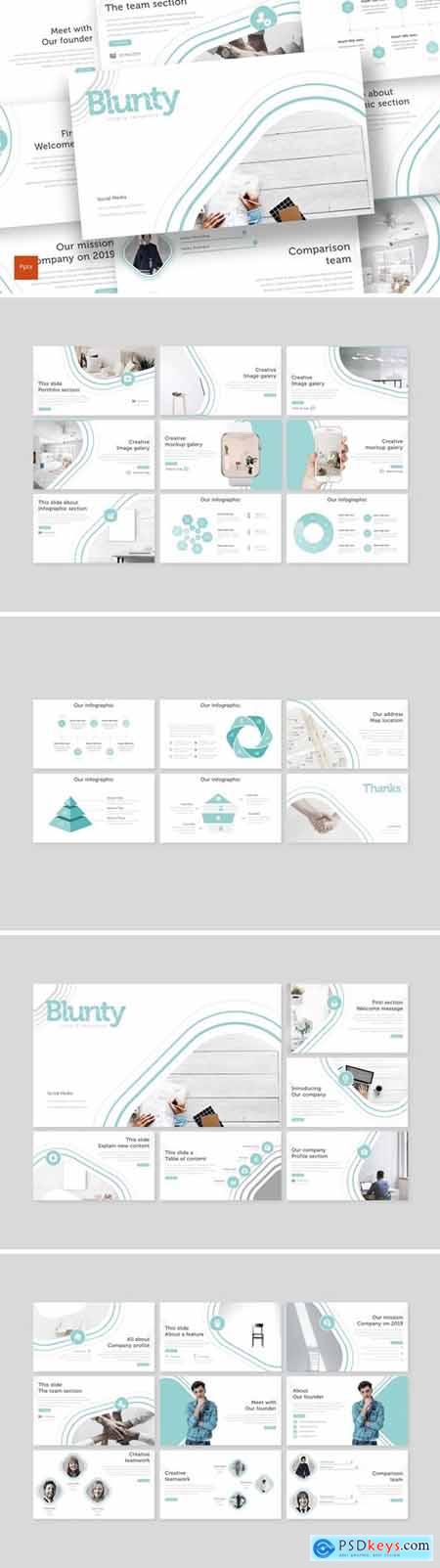 Blunty Powerpoint, Keynote and Google Slides Templates