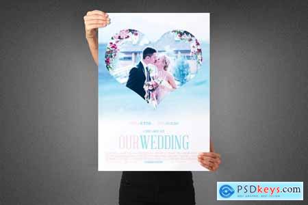 Our Wedding Movie Poster Template 3990134