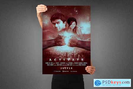 Activate Movie Poster Template 3990890