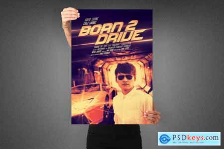 Born to Drive Movie Poster Template 3991739