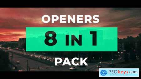 Videohive 8 Modern Openers Pack 24075166