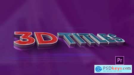 Videohive 3D Titles 24085258