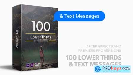Videohive 100 Lower Thirds and Messages for Premiere Pro & After Effects 21852318