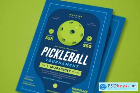Pickleball Tournament Event Flyer