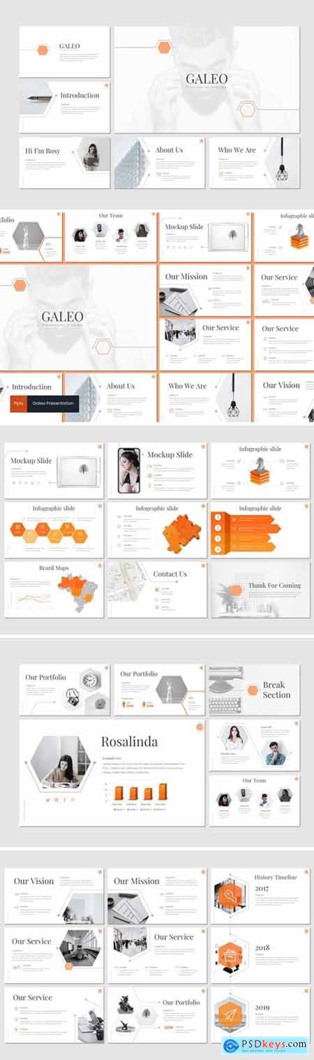 Galeo Powerpoint, Keynote and Google Slides Templates