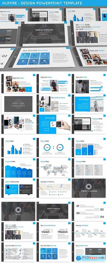 Huffre - Design Powerpoint Template