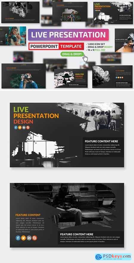 Live Powerpoint Presentation and Keynote Template