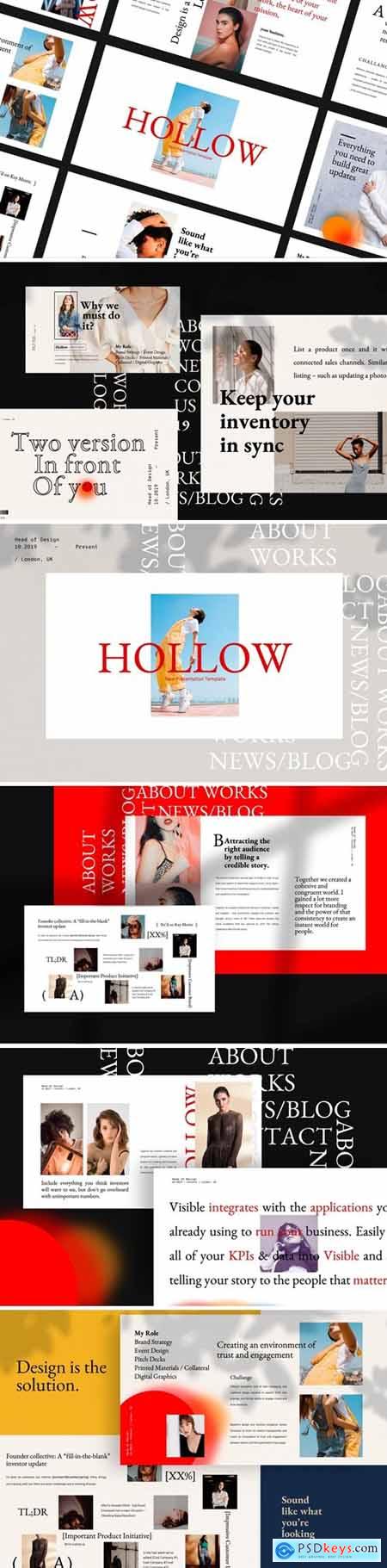 Hollow Powerpoint, Keynote and Google Slides Templates