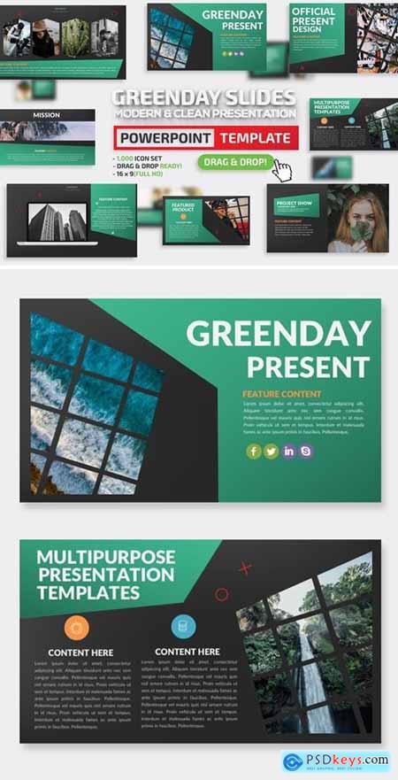 Greenday Powerpoint and Keynote Presentation