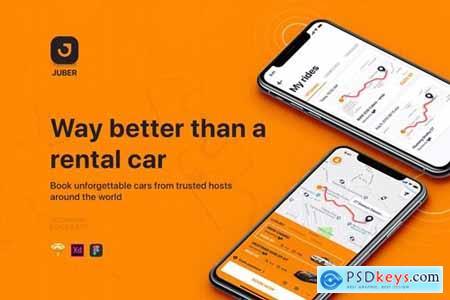 Car rental mobile UI Kit - SKETCH VERSION