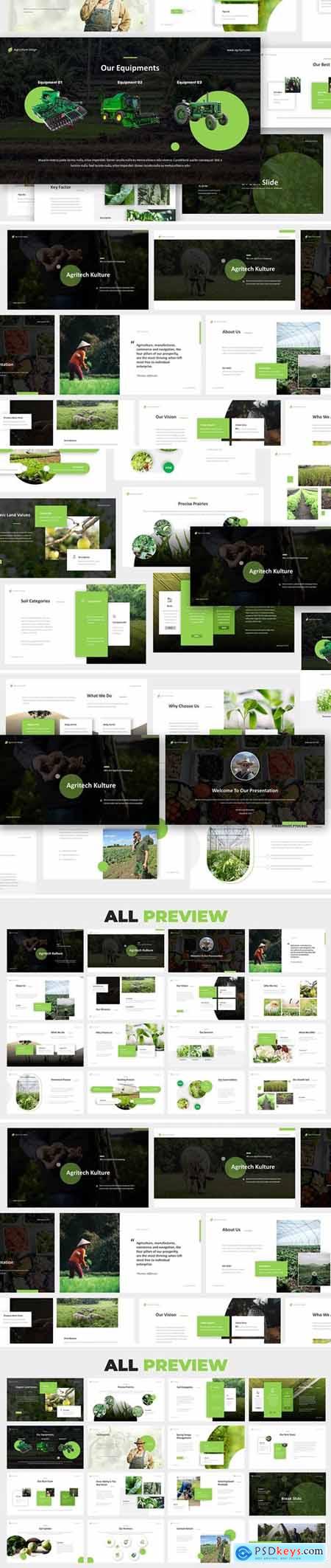 Agritech - Agriculture Powerpoint, Keynote and Google Slides Templates