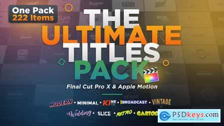 Videohive The Ultimate Titles Pack Final Cut Pro X & Apple Motion 24335454