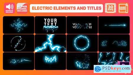 Videohive Cartoon Electricity And Titles Premiere Pro MOGRT 24429478