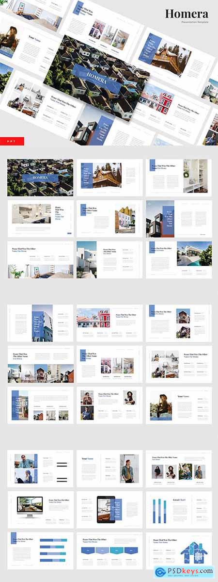 Homera - Real Estate Powerpoint, Keynote and Google Slides Templates