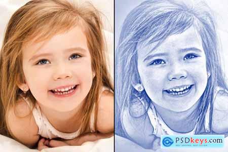 Pencil Sketch Photoshop Actions 3948303