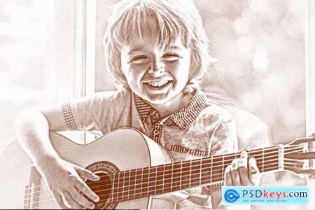 Pencil Sketch Photoshop Actions 3948303