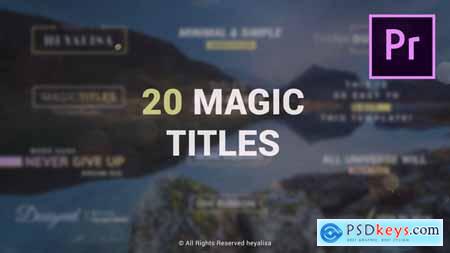Videohive Essential Minimal Simple Titles Pack for Premiere Pro 22461366