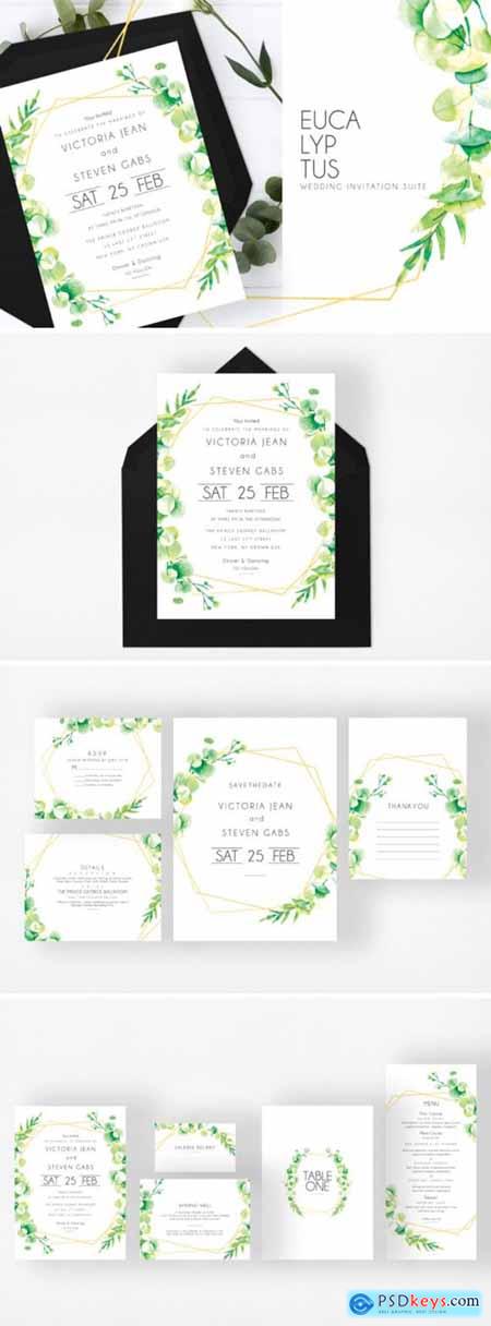 Eucalyptus Wedding Invitation Suite 1730548