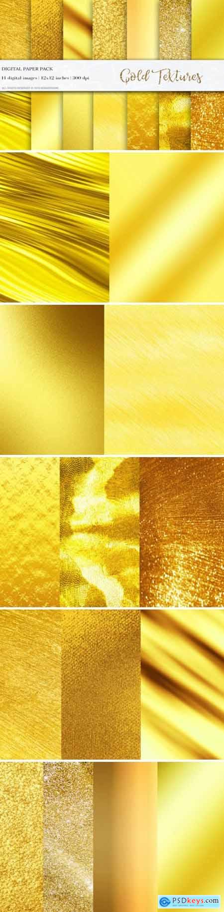 Gold Digital Paper, Gold Background 1729844