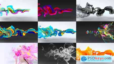 Videohive Colorful Particles Flowing Logo 24197971