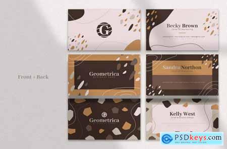 6 Abstract Business Card Templates