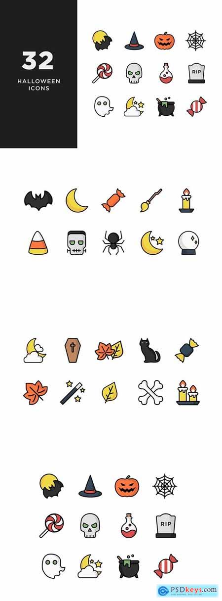 Illustrative Halloween Icons