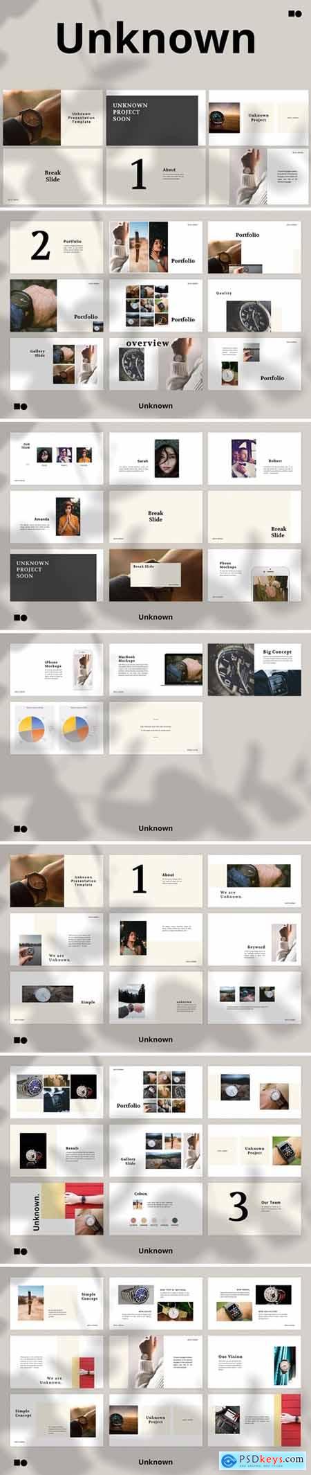 Unknown Powerpoint, Keynote and Google Slides Templates
