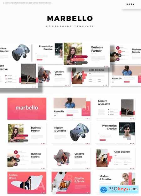 Marbello Powerpoint, Keynote and Google Slides Templates