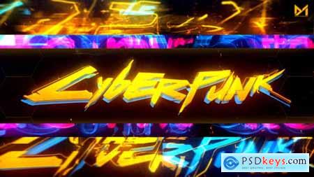 Videohive Cyberpunk Logo reveal 24087888