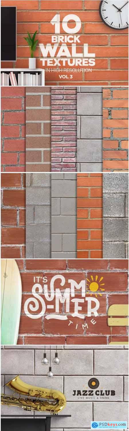Brick Wall Textures X10 Vol3 1742337